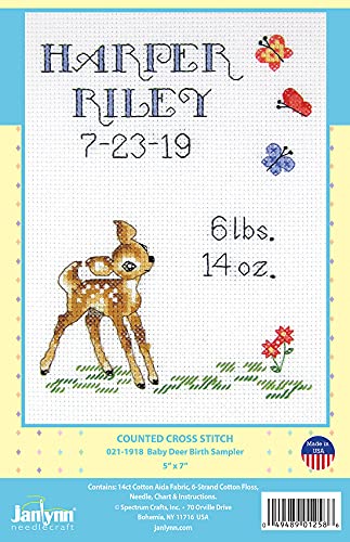 Tobin Janlynn Counted Cross Stitch Kit Multicolor, White