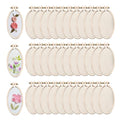 50Pcs Vertical Ovals Mini Embroidery Hoops,0.91 x 1.81 Inch Wood Frame Sewing Ornament Frame Tiny Crossing Stitch Hoop Ring for DIY Embroidery Necklace Pendant Keychain(50Pcs 0.91 x 1.81 Inch) - size: 50Pcs Vertical Oval 0.91 x 1.81 inch