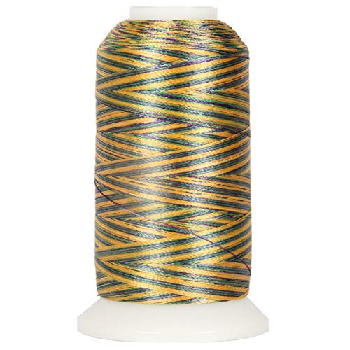 ThreadArt Polyester Machine Embroidery Thread, 1000M 40wt, Mardi Gras - color: Mardi Gras