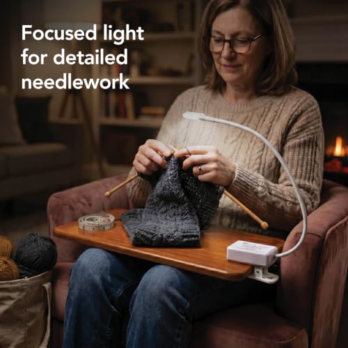 ViviLux Cordless XL LED Sewing Light, 1500 Lumen LED, Extra-Long Gooseneck - size: XL (Clip + Tape)
