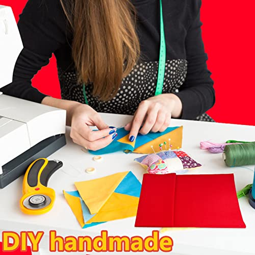 Jtnohx Color Felt Sheets 1 Square Yard Craft Felt Fabric Red 1.4mm - color: Red