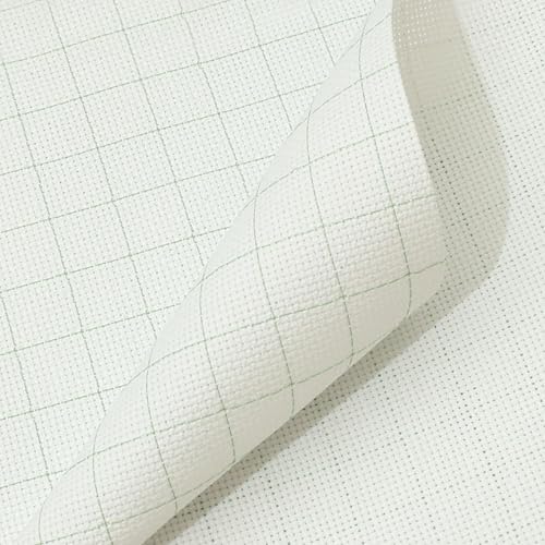 Aida Cloth 14 Count Cross Stitch Fabric,60×39inch (14CT,Grid) - color: Grid, size: 14CT