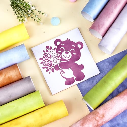 HTVSTD Texture Sublimation Transfer Ink Paper 12 Sheets 12 * 10in - color: Leopard-8