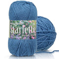 Mary Maxim Starlette Yarn, Soft Acrylic Yarn, 3.5 OZ, 180 Yards, Denim - color: Denim