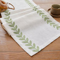 Embroidered Table Runner, Light Green Table Runners 108 Inches Long - color: Light Green, size: 13×108 Inch