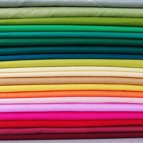 10"x10" 50pcs Cotton Fabric Squares for Sewing Quilting Supplies-Solid - color: Solid, size: 50 PCS 10"x10"