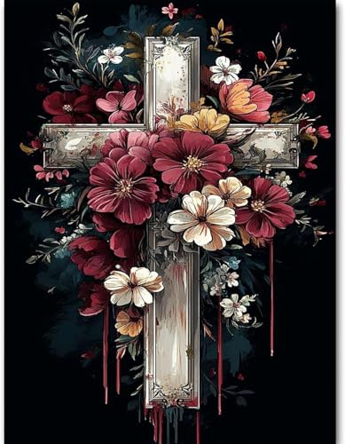WUSARPLY Jesus Christ Stamped Cross Stitch Kits for Beginners Adults - color: J174
