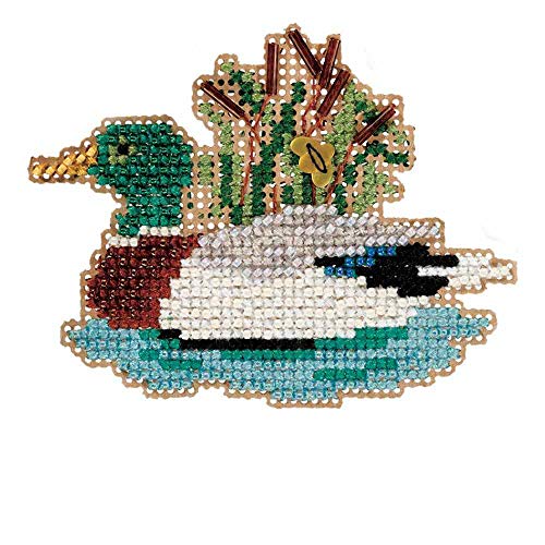 Mill Hill Mallard Beaded Counted Cross Stitch Ornament Kit 2010 Autumn Harvest MH18-0206