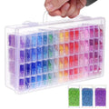 SGHUO Diamond Painting Storage Container 64 Grid Bead Organizer Dividers - style: 64