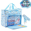 Knitting Bags and Totes Organizers Large Crochet Bag(Blue Bee) - color: Blue Bee