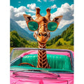 Giraffe Stamped Cross Stitch Kits for Adults Beginner, Car Counted Cross Stitch Kits Printed Stitching Cute Patterns Dimensions Needlepoint Art Crafts Embroidery Kits for Adults - color: Cross Stitch-1215-7