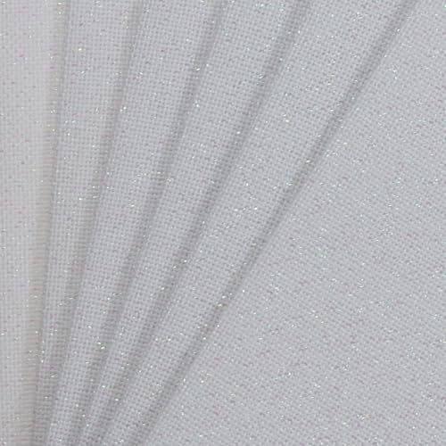 KCS 6 pc of 12" x 18" 30cmx45cm high Count Counted Cotton Aida Cloth Cross Stitch Fabric (32CT,White Opal) - color: White Opal, size: 32CT
