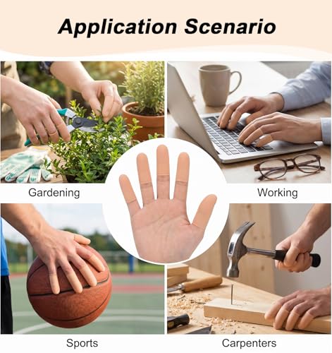 16Pcs Thumb Covers, Silicone Thumb Protector Covers Finger Cots for Wounds