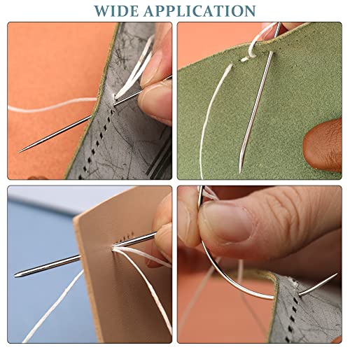 Veroave Upholstery Needle, 16 PCS Curved Needle, Leather Needles - size: 16PCS