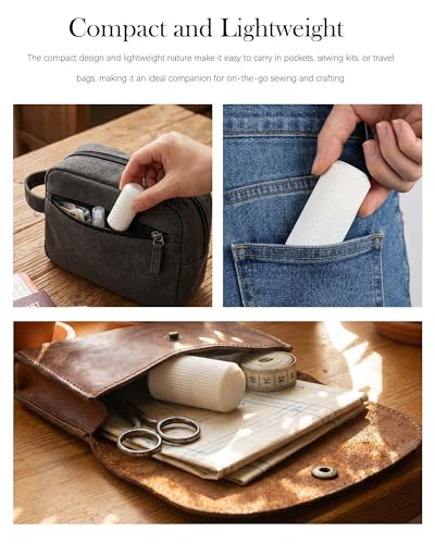 2 Pack Portable 3D Printed Sewing Needle Storage Case - PETG Material, Holds 11 Needles, Ideal for Sewing Essentials and Craft Supplies
