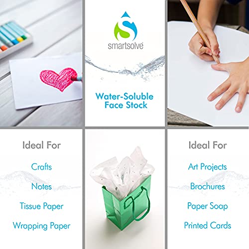 IT117138 3pt Water-Soluble Paper, 8.5" x 11", White (Pack of 25)