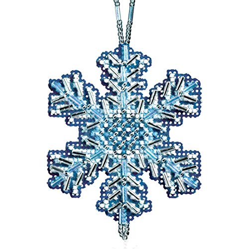 Ice Crystal Beaded Counted Cross Stitch Ornament Kit Mill Hill 2012 Snow Crystals MH162306
