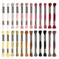 24 Skeins Embroidery Cotton Floss is 100% Egyptian Long Fiber Cotton of 8.75yds Each Cotton Cross Stitch Thread for Hand Embroidery DIY Creation and Friendship Bracelet String (Mixed Color Series) - color: Mixed Color Series