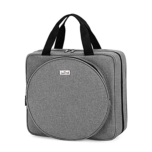 LoDrid Embroidery Project Bag, Square Supplies Storage Tote, Gray, Bag Only - color: Gray