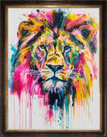 Leczany Cross Stitch Stamped 11CT 3 Strands Kits for Adults Beginners Patterns Craft Kit Needlepoint Full Range of Embroidery Kits DIY Starter | Rainbow Lion 15.8×20.9 inches - color: 11CT Stamped kits, Rainbow Lion 15.8×20.9 inches