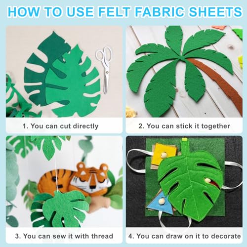 Phinus Felt, 78PCS Felt Sheets, Colourful of Felt Fabric Can Be Used for DIY, Sewing, Patchwork, Decoration (4" x 4")