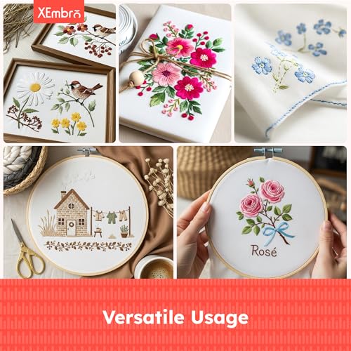 12 PCS White Embroidery Fabric, Pre-Cut Embroidery Cloth Fabric Squares for DIY Sewing, Needwork and Home Decoration (11.8 x 11.8 Inch) - color: White, size: 11.8 x 11.8 inch