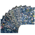Fat Quarters Quilting Cotton Fabric Bundles for Sewing-10PCS Grey Floral - color: Grey Floral