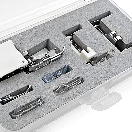 Distinctive 7-Piece Quilting Presser Foot Set with Included Storage Case - size: 7-Piece Quilting Kit