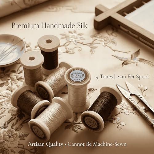 Natural 100% Mulberry Handmade Embroidery Silk Thread Silk Floss (60) - color: 60