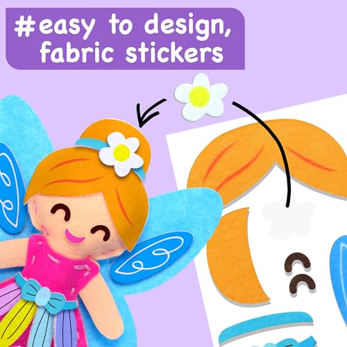 EZCRA Fairy Sewing Kit for Kids Ages 4-8 - 8 Felt DIY Projects - color: 8-in-1 Fairy
