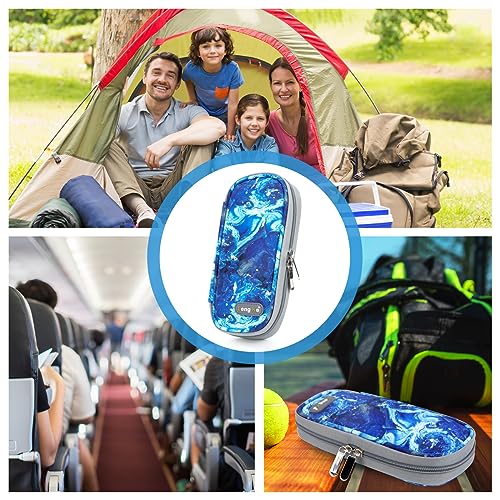 YOUSHARES Insulin Cooler Travel Case - Portable Refrigerated Medicine Case for Insulin Pen, Medication and Diabetic Supplies with 2 TSA Approved Ice Pack - color: Quicksand