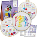 Elephant Embroidery Kit for Beginners - Stamped Cross Stitch, Adults - color: Stitch Dictionary