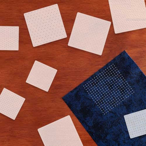FREEBLOSS 8Pcs Sashiko Stencils Sashiko PET Template Dot Sewing Template for Hand Quilting Sashiko Patterns Templates Embroidery Stencils 2 Sizes 8.7’‘/5.5’‘ - style: Dot
