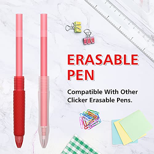 Vanstek 12 Red Erasable Gel Pen Refills, Gel Ink Refills Compatible with Erasable Pens, Fine Point 0.7 mm, Perfect for Writing Planner & Crossword Puzzles - color: 12 Pack Red Refills