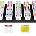 500 Pcs Acrylic Embroidery Floss Bobbins with Numbers & Color - style: No foam inserts