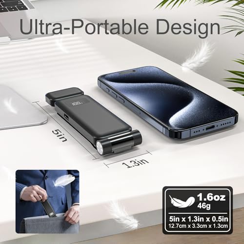 KTEBO Rechargeable Book Light with Clip & Battery Indicator, 9 Luminescence Modes, USB-C Portable 1.6 oz Ultralight Lamp for Night Reading in Bed, Readers - Black - color: Black
