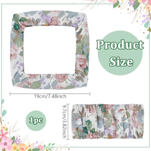 BENECREAT 7.4x3.8inch Grime Guard, Embroidery Storage Cover, Cross Stitch kit for Cross Stitch Embroidery Hoop Frames Square Round Cover, Dark Green - color: Dark Green, size: 7.4x3.8 Inch