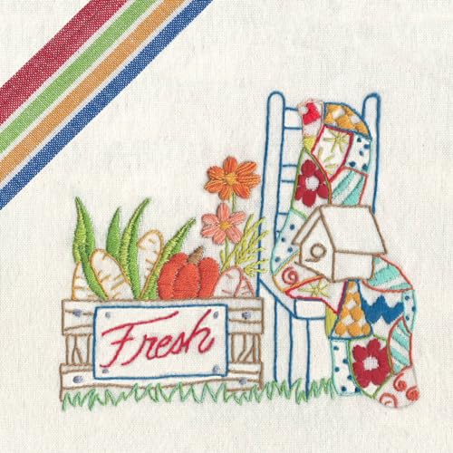 Stitcher's Revolution Farmer’s Market Stitcher’s Revolution Iron on transfers for Embroidery white