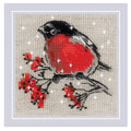 RIOLIS 2132 Winter Guest Counted Cross Stitch Kit 4 x 4 in - style: Winter Guest 2132