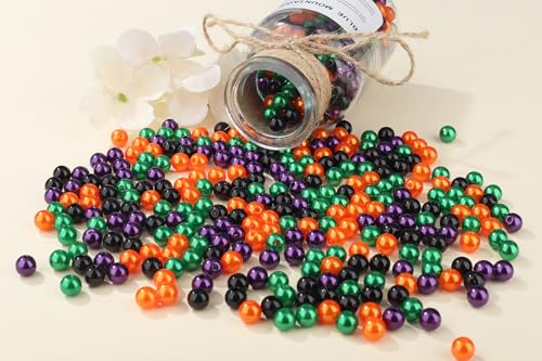 DUQGUHO Halloween Beads for Jewelry Making, 6mm Halloween Charms - color: halloween, size: 6mm