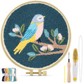 TINDTOP Punch Needle Kits, DIY Punch Embroidery Kits - color: Set E