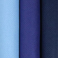 KCS 3 pc of 15" x 18"(38cmx45cm) 16 Count Cross Stitch Cotton Aida Cloth Needlework Rolled Fabric Box,16CT,Light Blue+Royal Blue+Navy Blue - color: Light Blue+royal Blue+navy Blue, size: 16CT