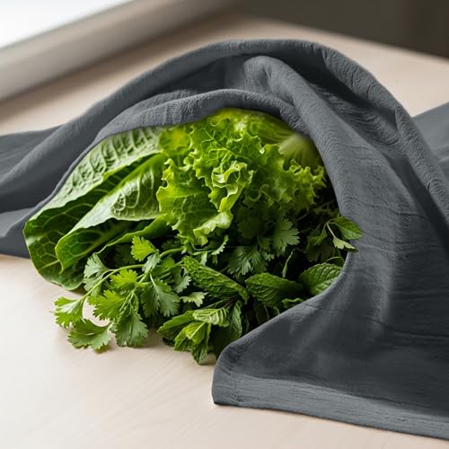 Utopia Kitchen Light Grey Flour Sack Towels [6 Pack-28 x 28 in] 100% Cotton - color: Light Grey, size: 6 Pack