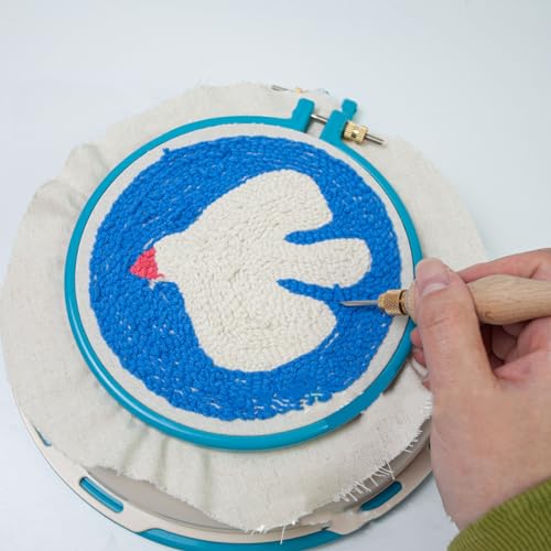 GLOGLOW Embroidery Stand Hoop, 360° Rotation, Double Sided Design - style: 1