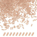 M METERXITY 1800-Pack Bugle Beads, 2x4mm Embroidery Craft Glass Bugle Tube Seed Beads for DIY Craft/Bracelet/Necklaces [Champagne] - color: Champagne, size: 2x4mm