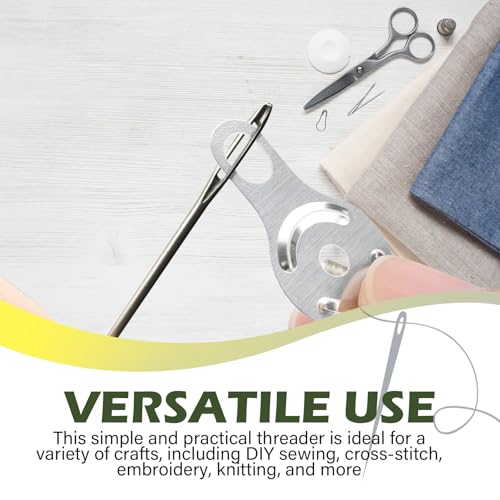 DIPEAK 4 Pcs Metal Needle Threaders Replacement for Dritz