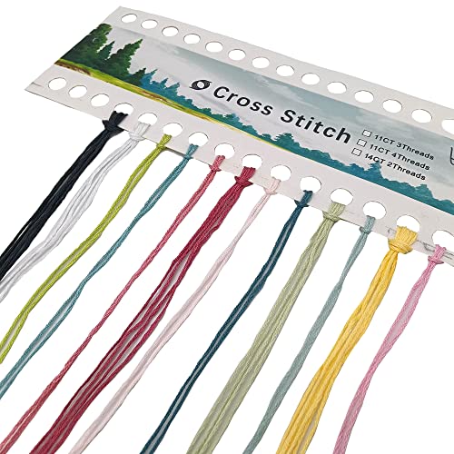 Howie's Needlepoint Cross Stitch Kits, 11CT Pre-Printed Pattern Needlepoint Kits, Full Range of Stamped Starter Kits (Teacup Three, 7.1 x 7.1 Inch) - color: Teacup Three