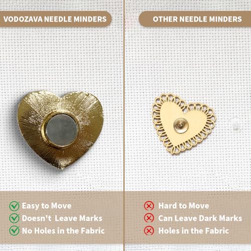 Needle Minder Magnet, Magnetic Needle Minder, Needle Minders Magnetic Cross Stitch Accessories, Magnetic Needle Holder, Life Tree, Butterfly, Cats, Owl, Heart (Love) - size: LOVE