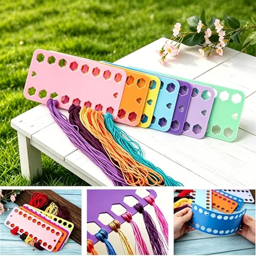10 Pcs Embroidery Floss Organizer, Plastic Cross Stitch Thread Holder