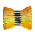 1 Pieces Cross StitchEmbroidery Floss,100% Eco-Cotton Cotton Premium Skeins, Ideal for Arts & Crafts (Yellow Series 67978) - color: Yellow series 67978